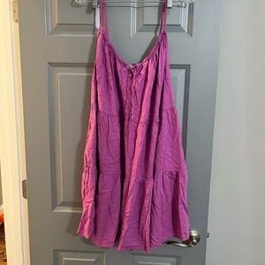 Purple mini tank dress